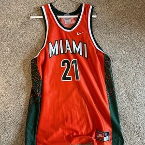 Vintage 90s Miami Hurricanes Jersey Nike